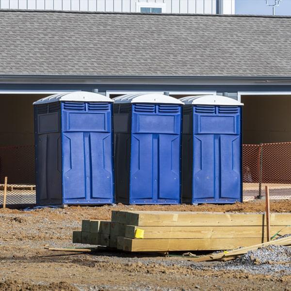 Heavy-duty construction site porta potty in Gainesville, Georgia