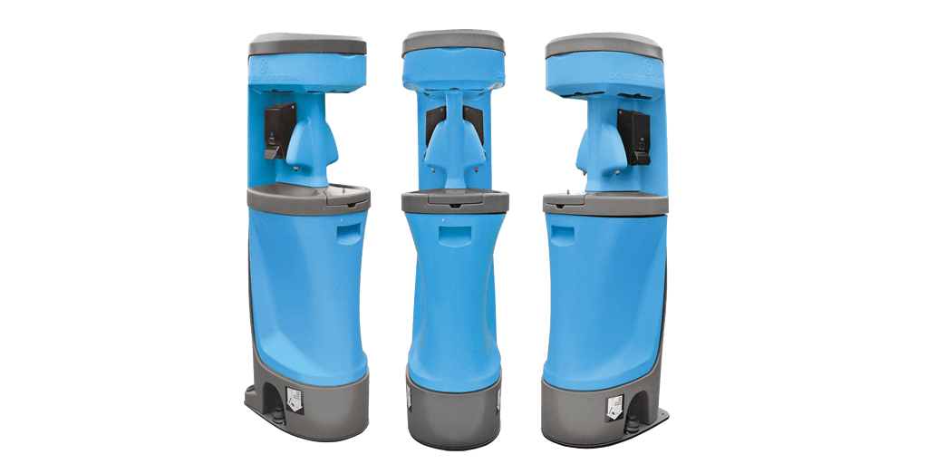 Portable handwashing station with dual basins in Gainesville, Georgia